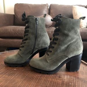 FRYE Myra Lug Combat Boots Size 7